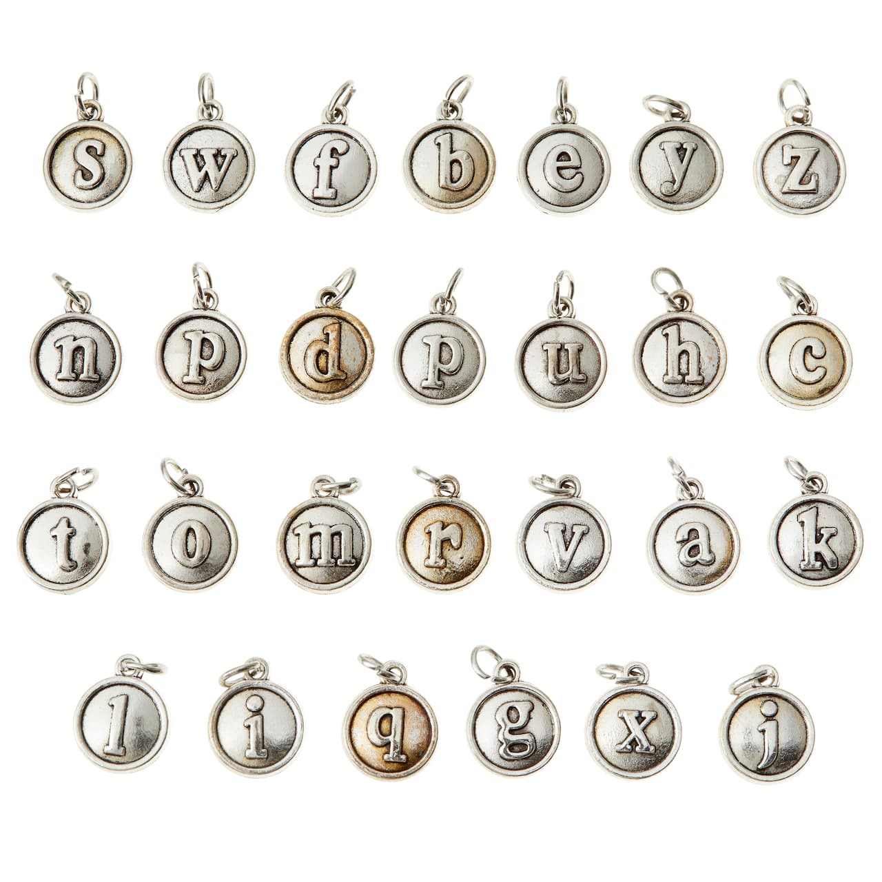 12 Packs: 26 ct. (312 total) Round Alphabet Charms by Bead Landing™